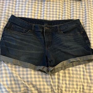 Time and Tru Dark Blue Jean Shorts